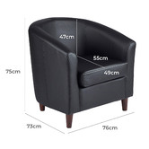 Milan Direct Curved Tub Chair