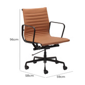 Milan Direct Deluxe Eames Replica Office Chair &amp; Torsby Writing Desk Set