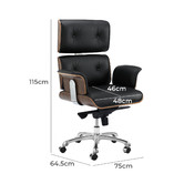 Milan Direct Eames Premium Replica Leather Executive Office Chair