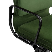 Milan Direct Velvet Eames Replica Soft Pad Office Chair