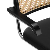Milan Direct Black Marcel Breuer Cesca Replica Rattan Office Chair