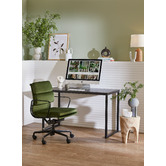 Milan Direct Eames Replica Soft Pad Velvet Office Chair