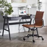 Milan Direct Deluxe Eames Replica Office Chair &amp; Torsby Writing Desk Set