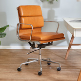 Milan Direct Eames Premium Replica Soft Pad Management Office Chair ...