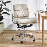 Milan Direct Eames Replica Softpad Fabric Office Chair