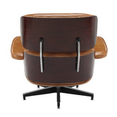 Milan Direct Eames Premium Replica Leather Lounge Chair &amp; Ottoman