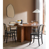 Milan Direct Hoffmann Replica Beech Wood &amp; Rattan Dining Side Chairs