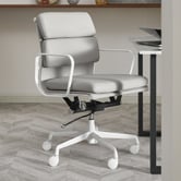 Milan Direct Eames Premium Replica Soft Pad Management Office Chair