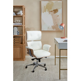 Milan Direct Eames Premium Replica Leather Executive Office Chair