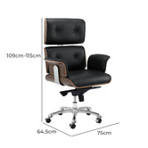 Milan Direct Eames Premium Replica Leather Executive Office Chair