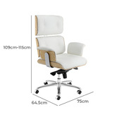 Milan Direct Eames Premium Replica Leather Executive Office Chair