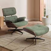 Milan Direct Eames Premium Replica Lounge Chair &amp; Ottoman