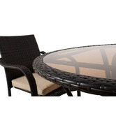 Naturally Provinicial Freshwater 4 Seater Outdoor PE Wicker Dining Set