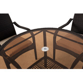 Naturally Provinicial Freshwater 4 Seater Outdoor PE Wicker Dining Set