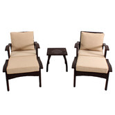 Naturally Provinicial Manly 5 Piece Outdoor PE Wicker Lounge Set
