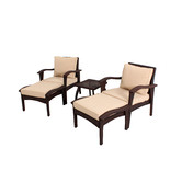 Naturally Provinicial Manly 5 Piece Outdoor PE Wicker Lounge Set