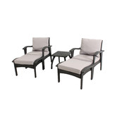 Naturally Provinicial Manly 5 Piece Outdoor PE Wicker Lounge Set