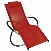 Naturally Provinicial Avalon Aluminium &amp; Mesh Folding Rocking Lounger