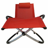 Naturally Provinicial Avalon Aluminium &amp; Mesh Folding Rocking Lounger