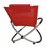 Naturally Provinicial Avalon Aluminium &amp; Mesh Folding Rocking Lounger