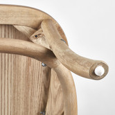 Naturally Provinicial Cross Back Parisian Dining Chairs with Solid Seats