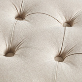 Naturally Provinicial Natural Emile Large Button Tufted Ottoman