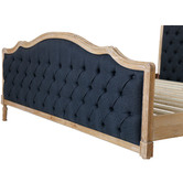 Naturally Provinicial Hayward Buttoned Linen Bed