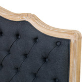 Naturally Provinicial Hayward Buttoned Linen Bed