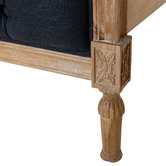 Naturally Provinicial Hayward Buttoned Linen Bed