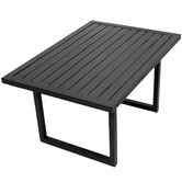 Naturally Provinicial Black Randgris Outdoor Aluminium Coffee Table