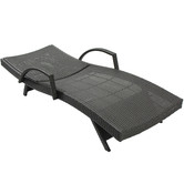 Naturally Provinicial Grey Hilda PE Wicker Sun Lounge