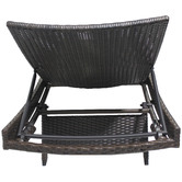Naturally Provinicial Brown Hilda PE Wicker Sun Lounges