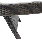 Naturally Provinicial Brown Hilda PE Wicker Sun Lounges
