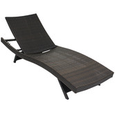 Naturally Provinicial Brown Hilda PE Wicker Sun Lounges