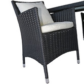 Naturally Provinicial 4 Seater Brogan PE Rattan Outdoor Dining Set