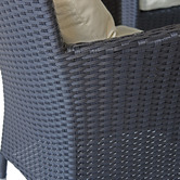 Naturally Provinicial 4 Seater Brogan PE Rattan Outdoor Dining Set
