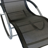 Naturally Provinicial Morris Teslin Outdoor Rocking Lounge Chair