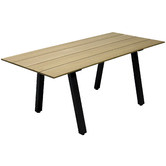 Naturally Provinicial Natural Burmese Cross Leg Outdoor Dining Table
