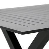 Naturally Provinicial 180cm Grey Atlas Aluminium Outdoor Dining Table