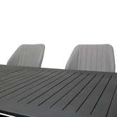 Naturally Provinicial 180cm Grey Atlas Aluminium Outdoor Dining Table