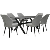Naturally Provinicial 180cm Grey Atlas Aluminium Outdoor Dining Table