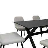 Naturally Provinicial 180cm Grey Atlas Aluminium Outdoor Dining Table