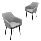Naturally Provinicial Light Grey Marcus Outdoor Dining Chairs