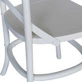 Naturally Provinicial White Zola Cross Back Oak Wood Dining Chairs