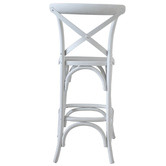 Naturally Provinicial 67cm Zola Cross Back Oak Wood Barstool