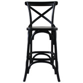 Naturally Provinicial 67cm Zola Cross Back Oak Wood Barstool