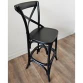 Naturally Provinicial 67cm Zola Cross Back Oak Wood Barstool