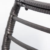 Naturally Provinicial Charcoal Bourne Standing Outdoor Basket Chair