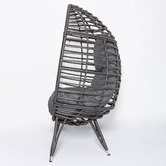 Naturally Provinicial Charcoal Bourne Standing Outdoor Basket Chair