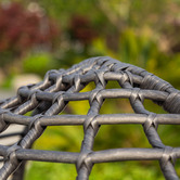 Naturally Provinicial Charcoal Bourne Standing Outdoor Basket Chair